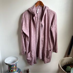 LuLaRoe Sz M Mackenzie Cozy Collection Hoodie Cardigan EUC